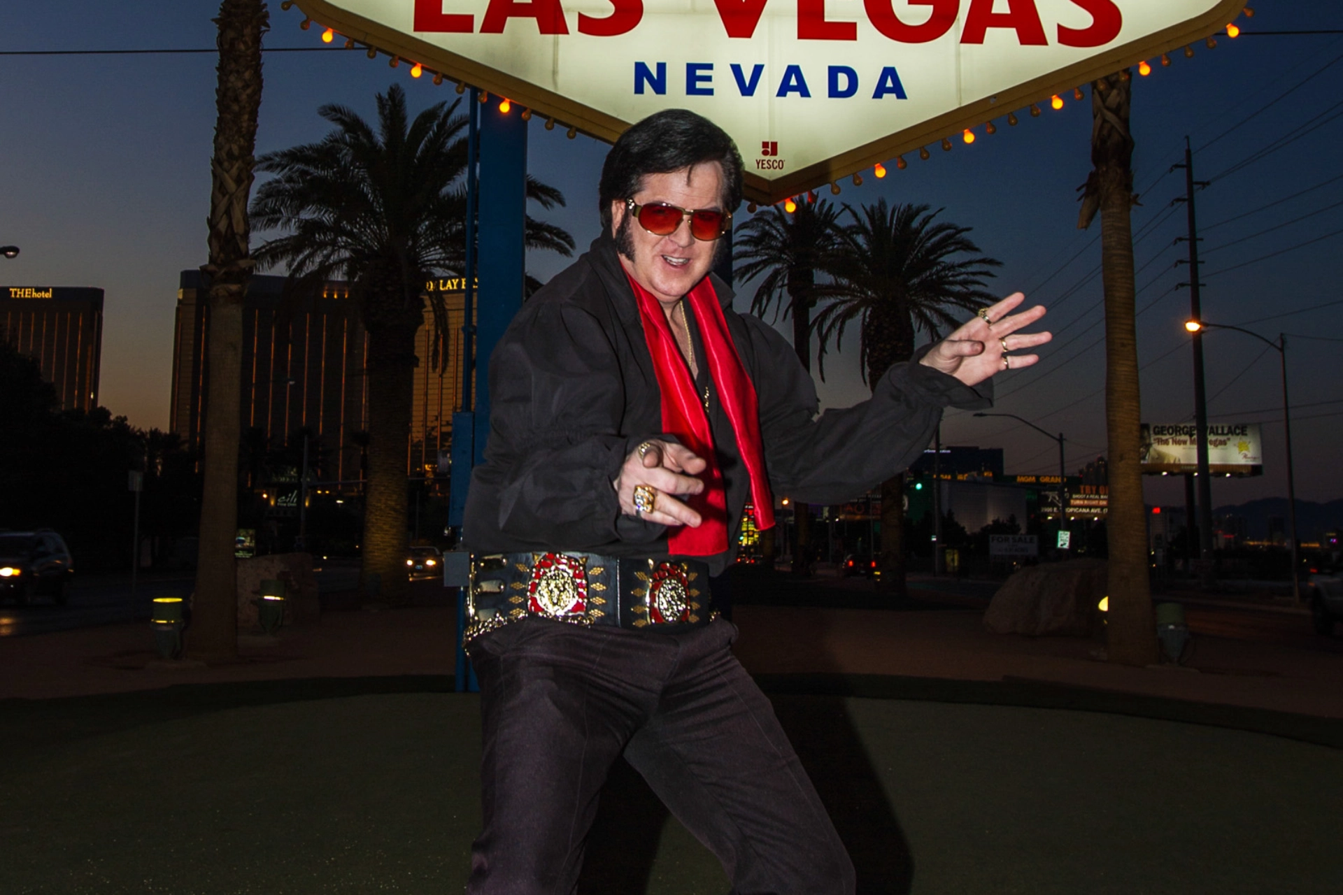 En Elvis-imitatör i Las Vegas