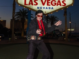 En Elvis-imitatör i Las Vegas